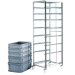 Ref: CT270 Adjustable Mobile Tray rack for 600 x 400 Euro containers. (200kg)