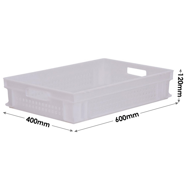 PLAS M200A Plastic Trays (600 x 400 x 120mm) 23.7 Litre Capacity, Stackable  with Solid Sides and Base