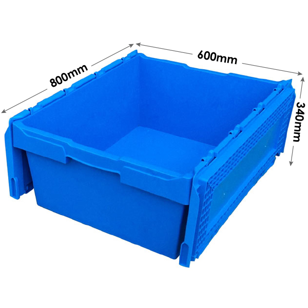 PLASMBD86/32 Economy Range Attached Lid Storage Box (800 x 600 x 340mm)