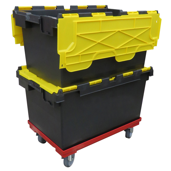 Black and 2025 yellow storage box