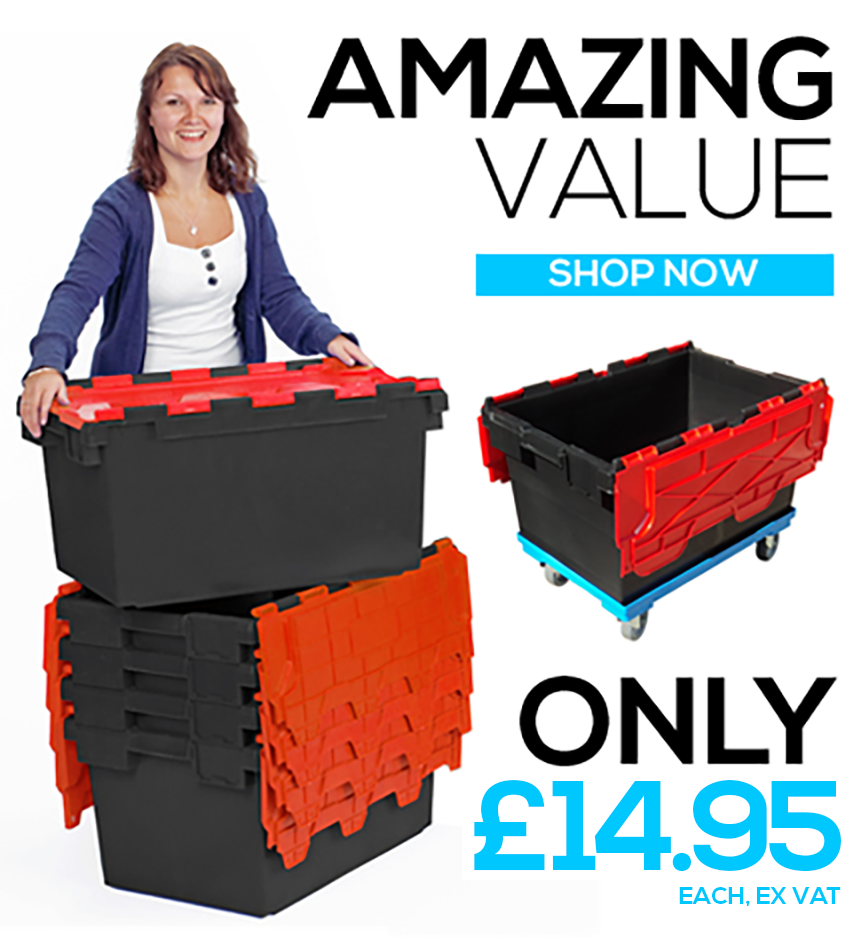 80 Litre Plastic Crates LC3-P Amazing Value Storage Boxes
