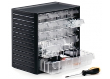 Clear Drawer Small Part Drawer Systems and Cabinets