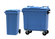 Blue Wheelie Bins