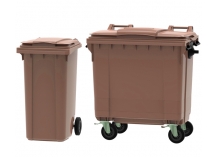 Brown Wheelie Bin