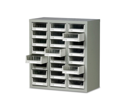 Ref: B052003 Small Parts Box Cabinet 24 Drawer unit complete with 24 drawers and 24 dividers (144Kg)