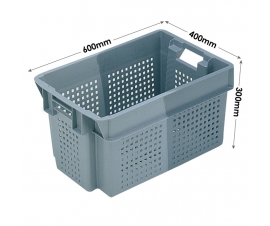 Euro Stacking and Nesting Ventilated Container 50 Litres