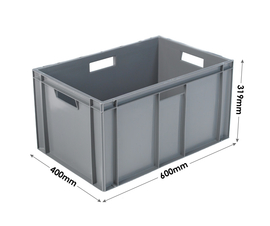 60 Litre Grey Container - Stacking