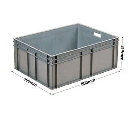 21135 Container - 125 Litres with Hand Holes