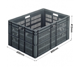 Euro Stacking Ventilated Container 162 Litres