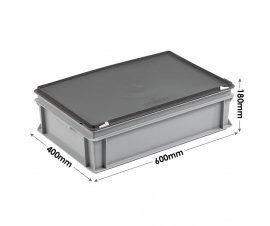 3-208-0-CASE Grey Range Euro Container Case - 30 Litres