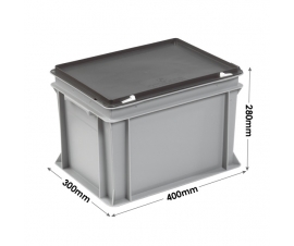 3-212-0-CASE Grey Range Euro Container Case - 24 Litres