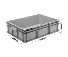 3-221-72 Euro Container with Ribbed Base