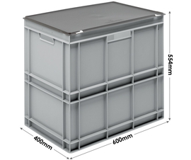 3-6453-13-CASE Grey Range Euro Container Case - 100 Litres