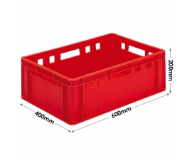 Red Meat Crate 200mm High - Stackable