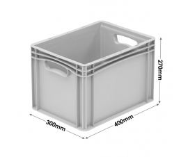 400 x 300 x 270mm Euro Stacking Container with Handles