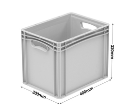 400 x 300 x 320mm Euro Stacking Container with Handles