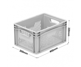 220mm Tall 400x300mm Euro Container