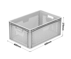 Deep Stackable Container with Air Holes