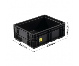 Electro Conductive Containers - 10 Litres with Interlocking Base