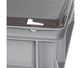 Snap locks for hinged lids