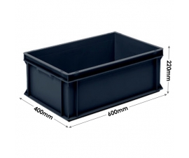 Euro Conductive Container 40 Litre (600 x 400 x 220mm)