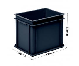 Euro Conductive Container 30 Litre (400 x 300 x 325mm)