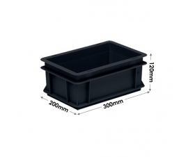 Euro Conductive Container 5 Litre (300 x 200 x 120mm)