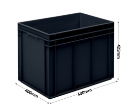 Euro Conductive Container 90 Litre (600 x 400 x 425mm)