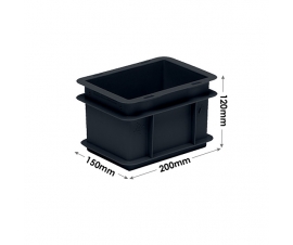 Euro Conductive Container 2 Litre (200 x 150 x 120mm)