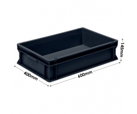 Euro Conductive Container 26 Litre (600 x 400 x 145mm)