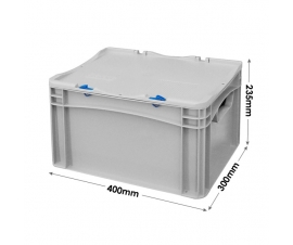 Prime Economy Euro Container Cases (400 x 300 x 235mm) with Hand Holes