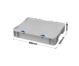 Prime Economy Euro Container Cases (400 x 300 x 85mm) with Hand Grips