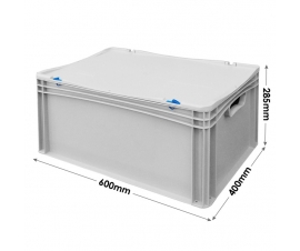 Prime Economy Euro Container Cases (600 x 400 x 285mm) with Hand Holes