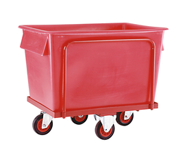 CT88 Large Plastic Container on Wheels in Red