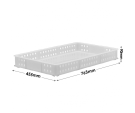 Stacking Confectionery Tray Mesh Sides And Solid Base