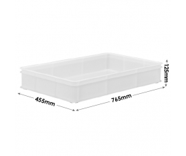 White Confectionery Tray with Solid Sides and Base - M211B