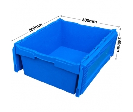 Large Plastic Box with Hinged Lids