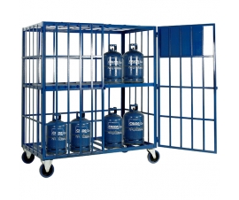 Cylinder Storage Cage With Wheels