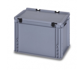 26 Litre Plastic Container with Lid (Euro/Stacking) ED43-27