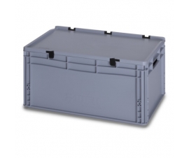 56 Litre Plastic Container with Lid (Euro/Stacking) ED64-27