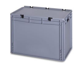88 Litre Plastic Container with Lid (Euro/Stacking) ED64-42