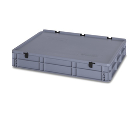 45 Litre Plastic Container with Lid (Euro/Stacking) ED86-12HG