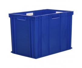 Blue Plastic Storage Box With Hand Holes
