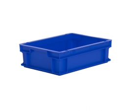 Blue Plastic Euro Container 120mm High - Food Grade