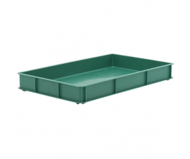 Green Stacking Confectionery Trays with solid sides and base