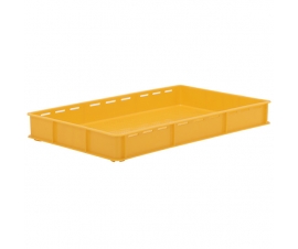 Yellow Vented Stacking Confectionery Tray