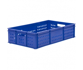 Blue Stacking Confectionery Trays Mesh Sides And Base