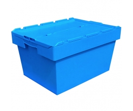 Large Storage Boxes with Hinged Lids