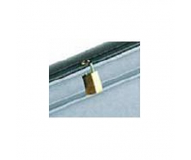 Padlock hole can be drilled (padlock not included)