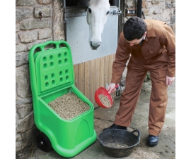 Animal Feed Cart on Wheels